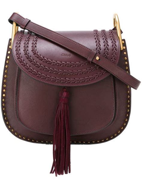 Hudson Suede And Calfskin Studded Bag With Tassel And 